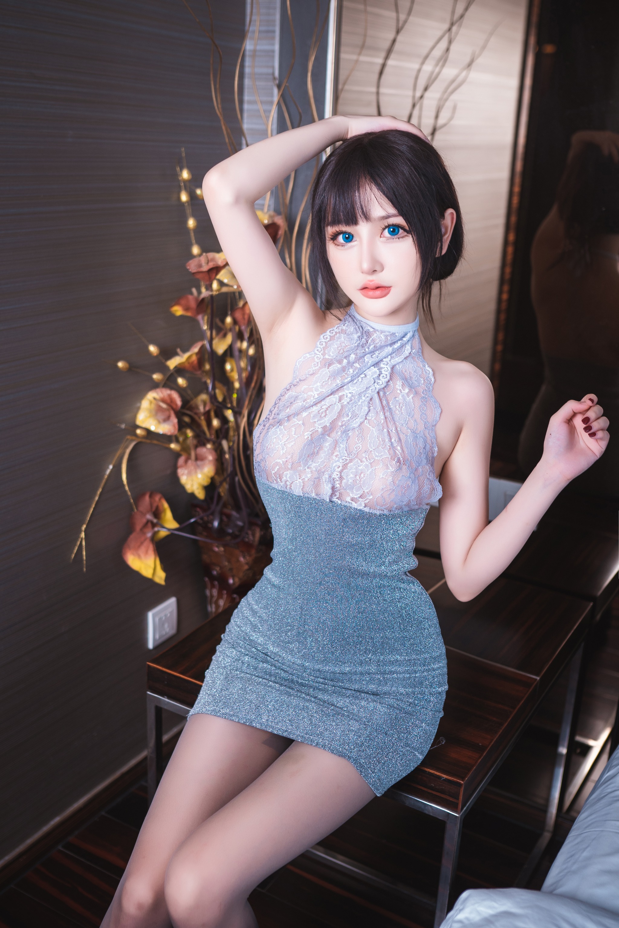 图片[1]-您的蛋蛋 – NO.055 包臀灰丝 [43P]-XikXak
